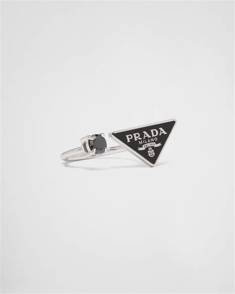 prada black chain|prada rings women.